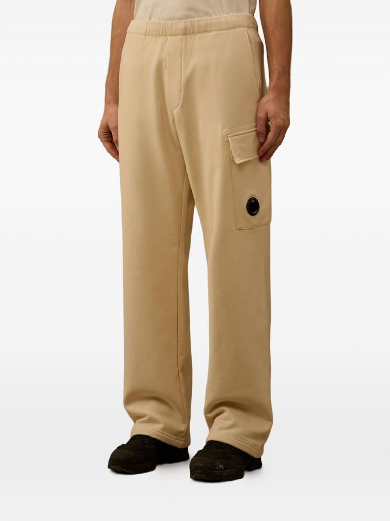 diagonal-raised fleece cargo-pocket cotton track pants 3
