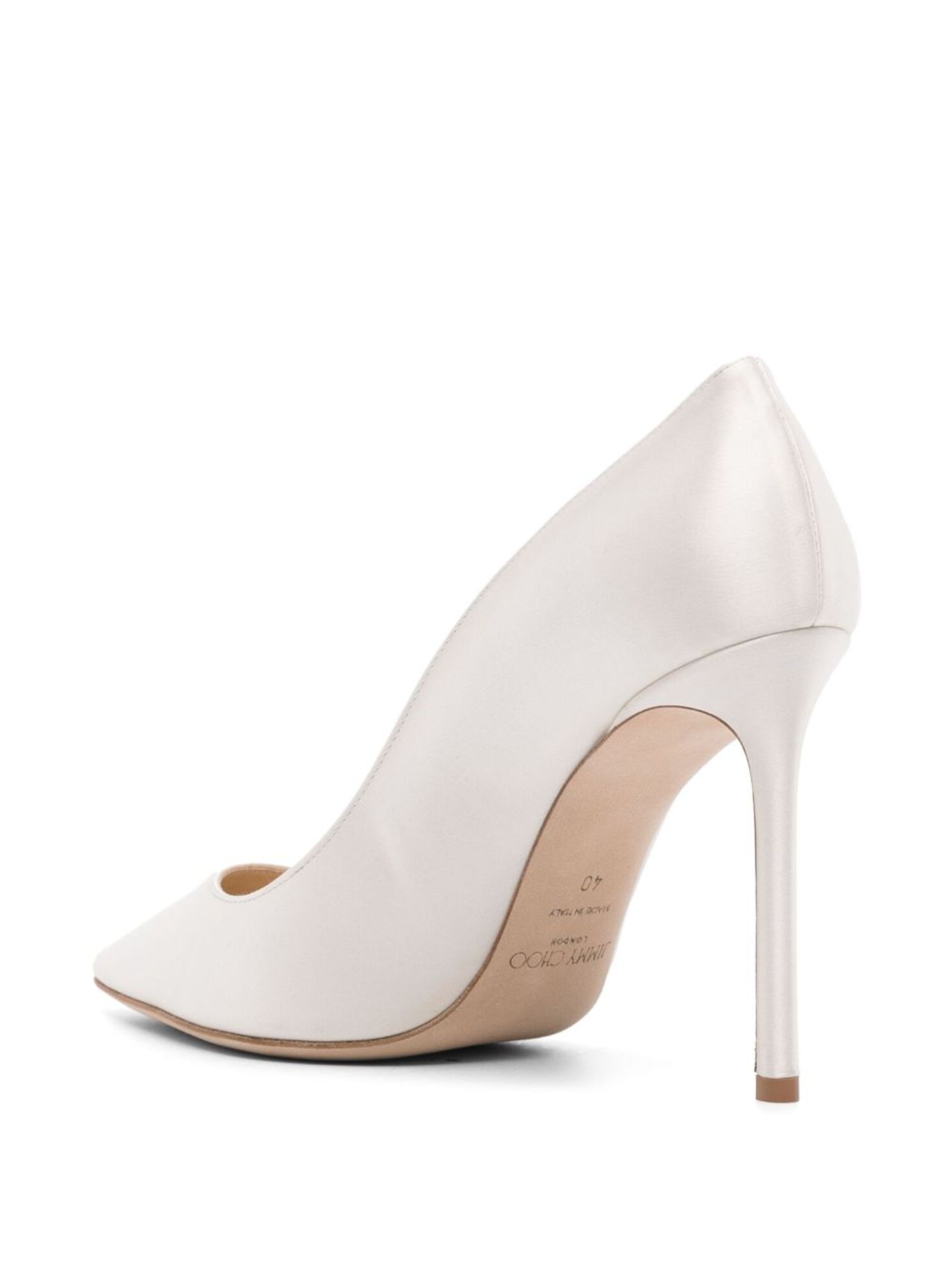 Neutral Romy 100 Satin Pumps - 3