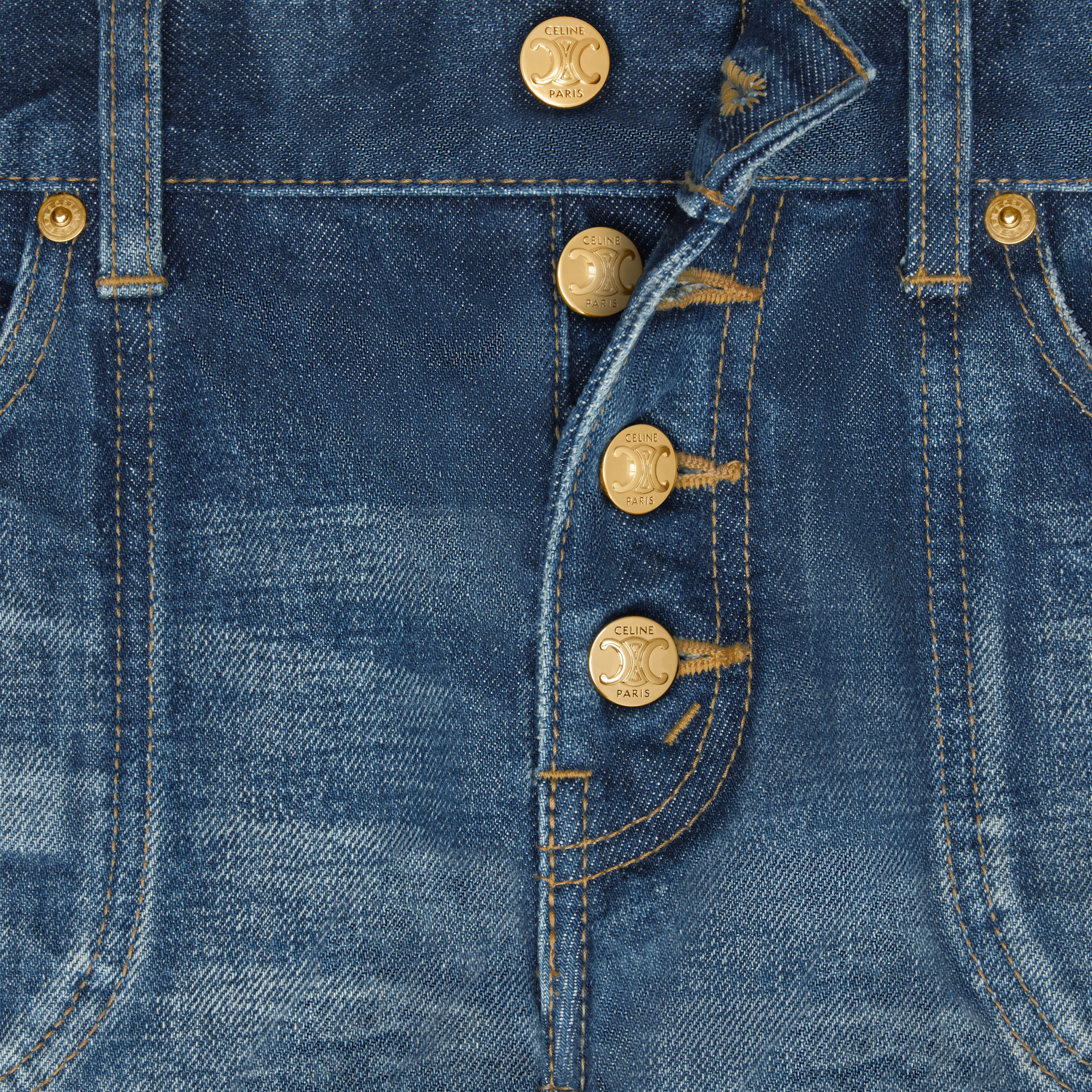 mini shorts in dark union wash denim - 4