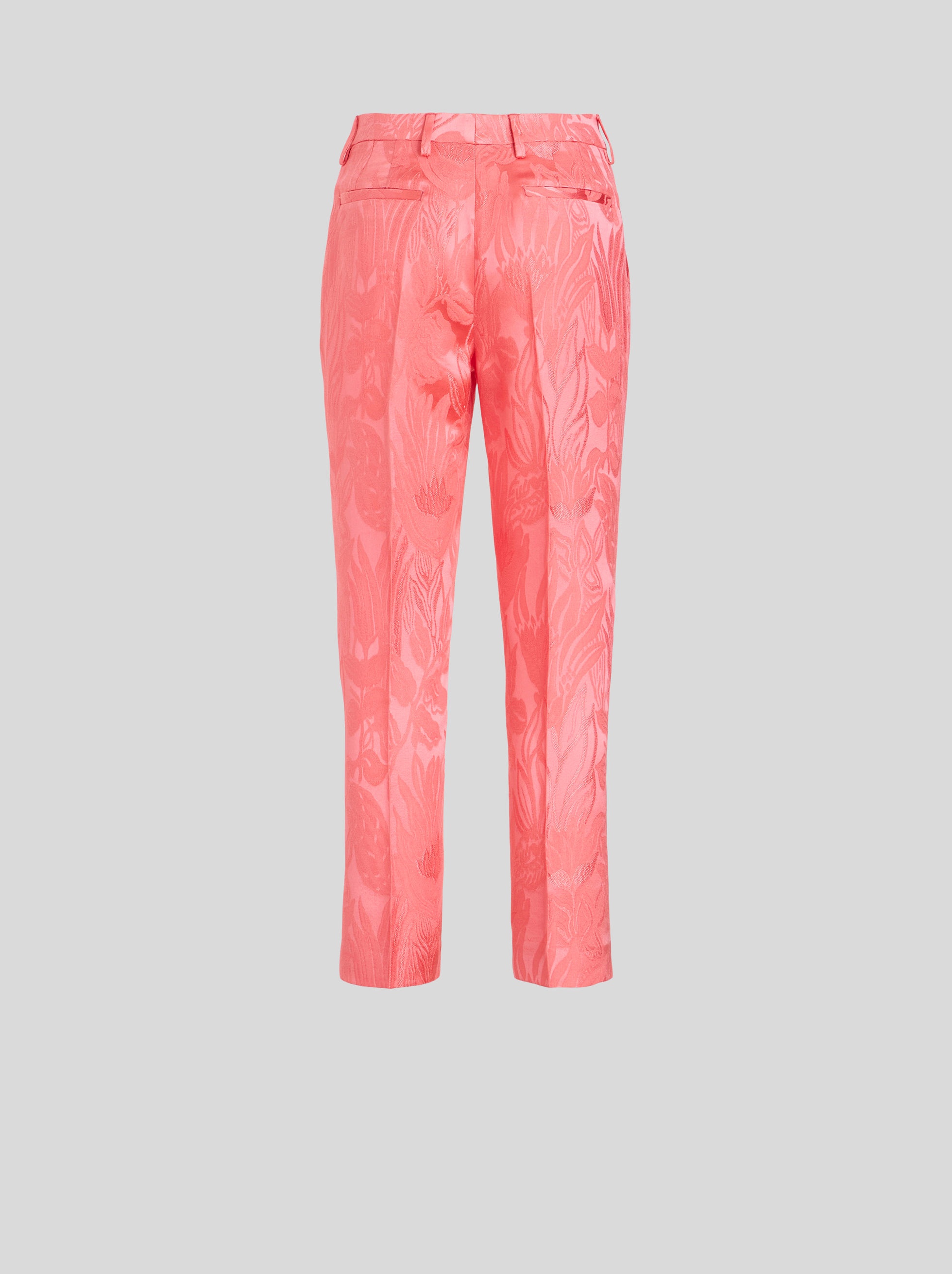 TAILORED FLORAL JACQUARD TROUSERS - 5