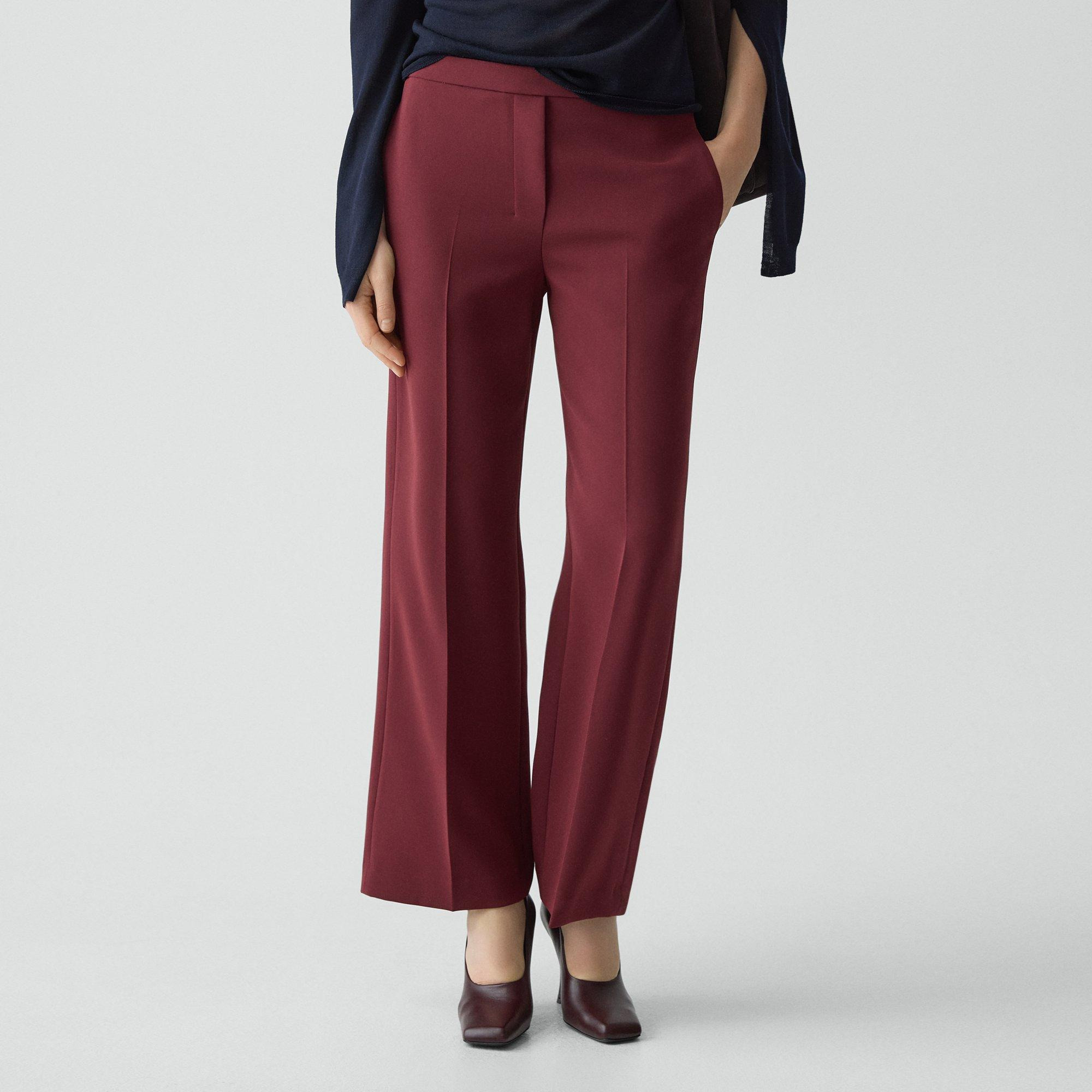 Wide-Leg Pull-On Pant in Admiral Crepe - 5