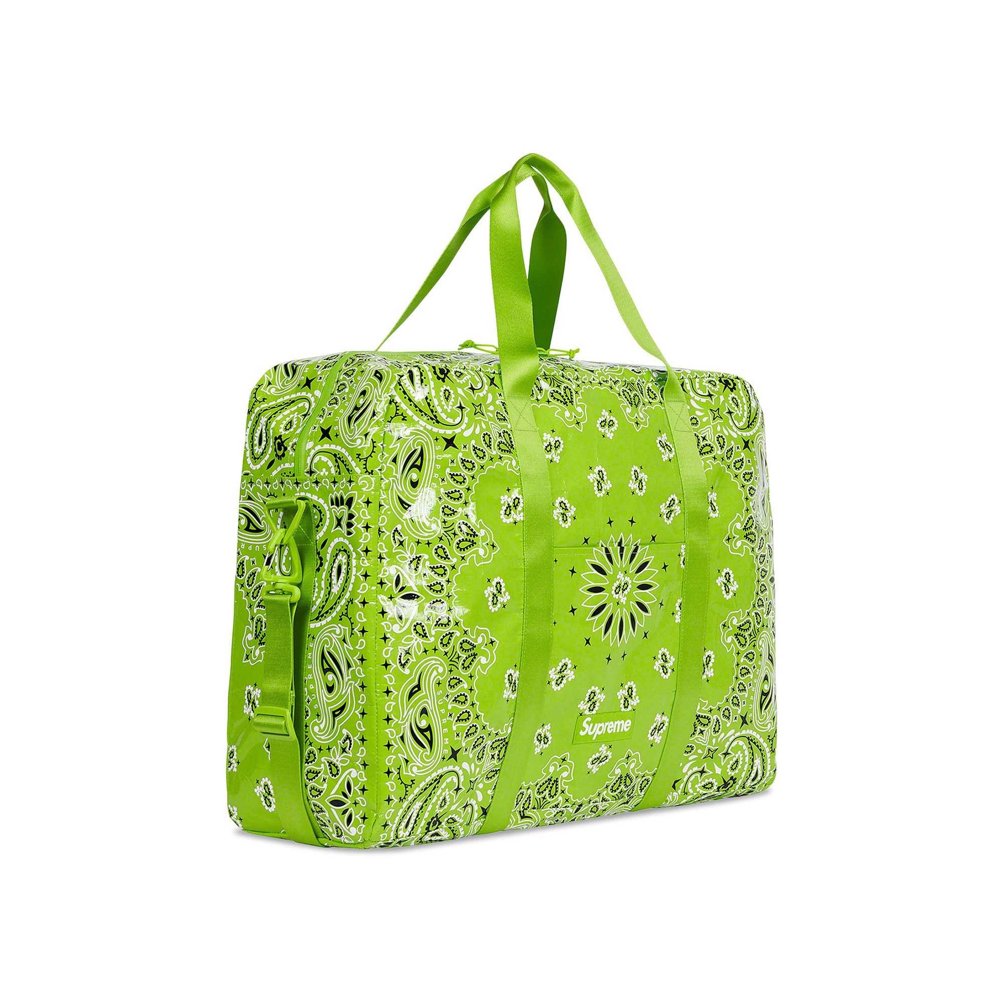 Supreme Bandana Tarp Large Duffle Bag 'Bright Green' - 2