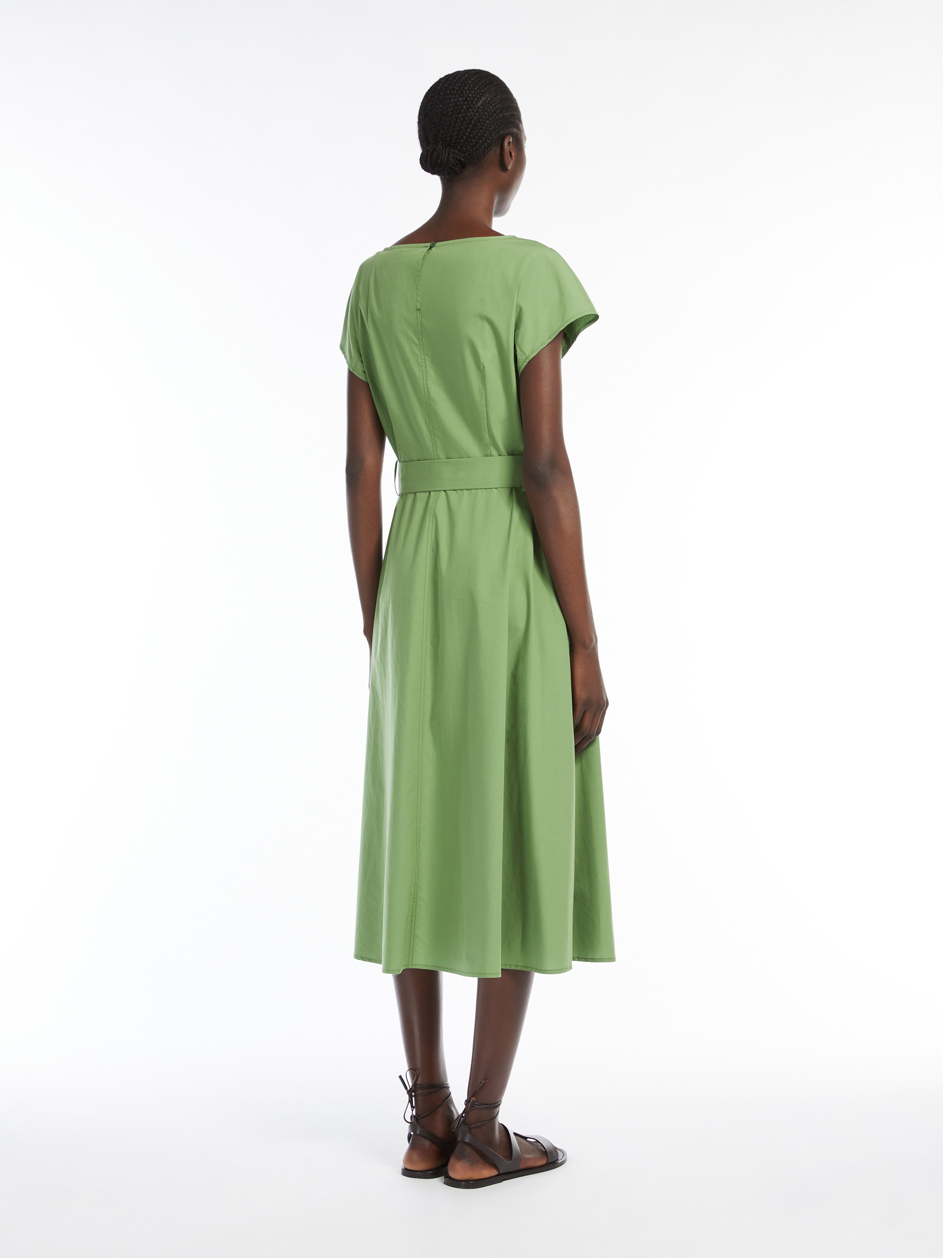 MAGMA Poplin dress with belt - 4