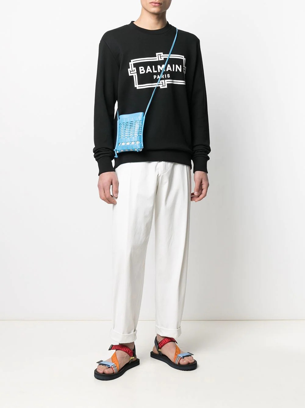 box logo print sweatshirt - 2