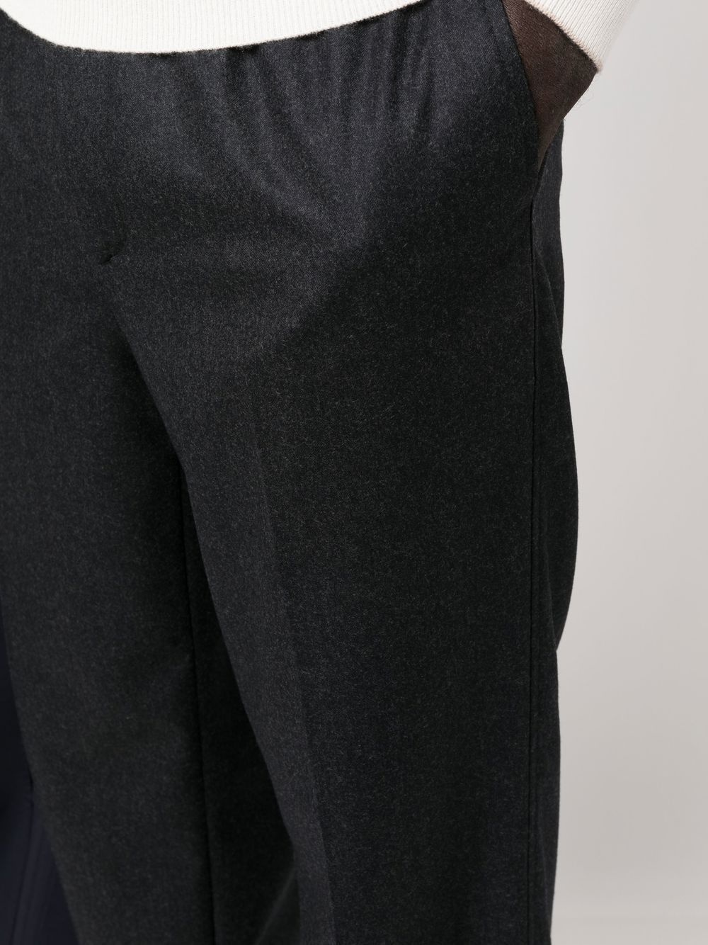 drawstring straight-leg trousers - 5