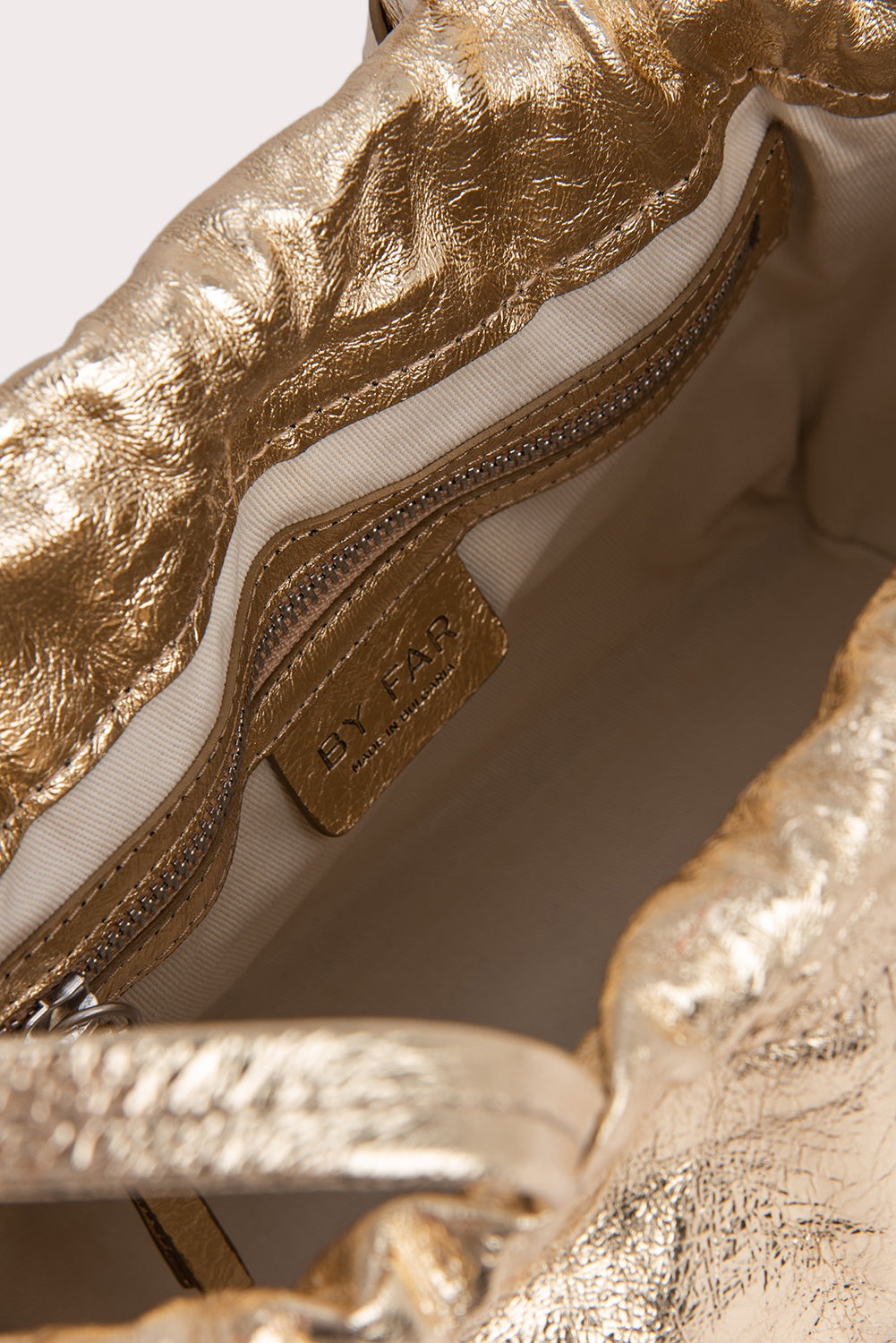 Malmo Parchment Metallic Leather - 3