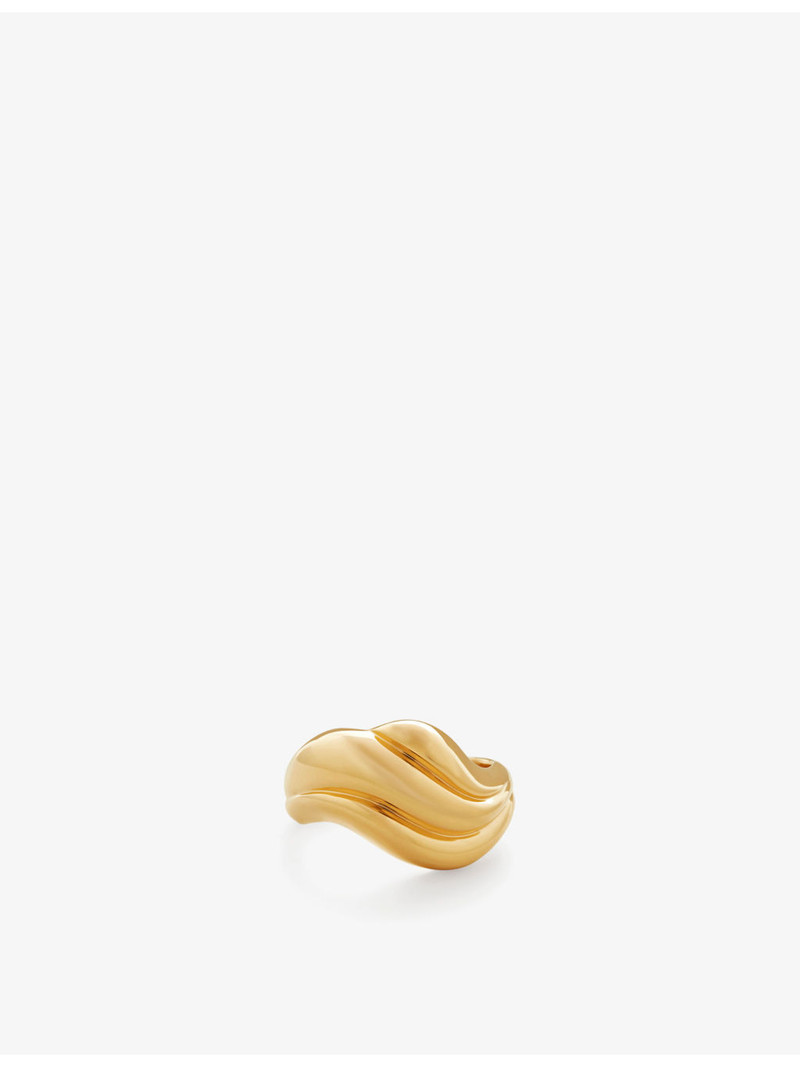 Swirl 18ct yellow gold-plated vermeil sterling-silver ring 1