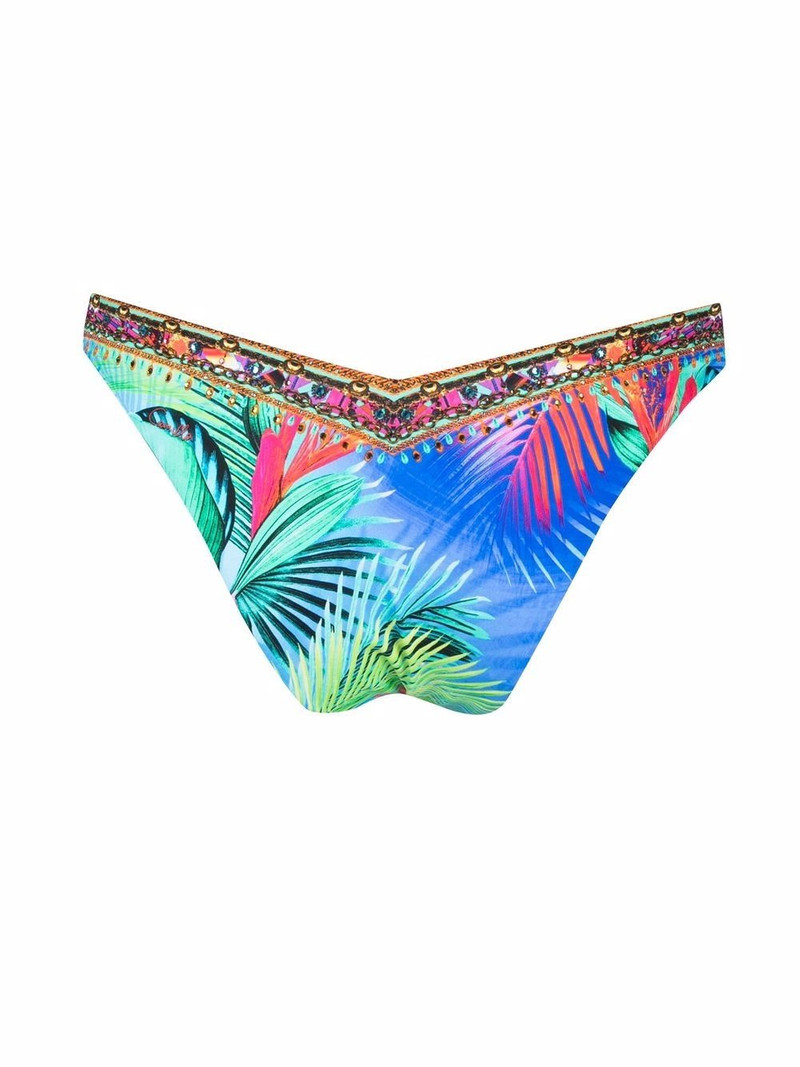CAMILLA Whats Your Vice-print bikini bottoms outlook