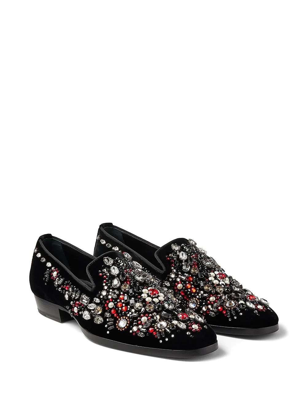 Saul crystal-embellished slip-on shoes - 2