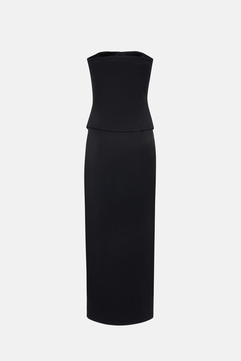 Alessandra Rich LIGHT WOOL BUSTIER DRESS outlook