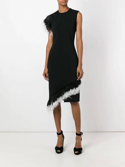 Christopher Kane feather dress outlook