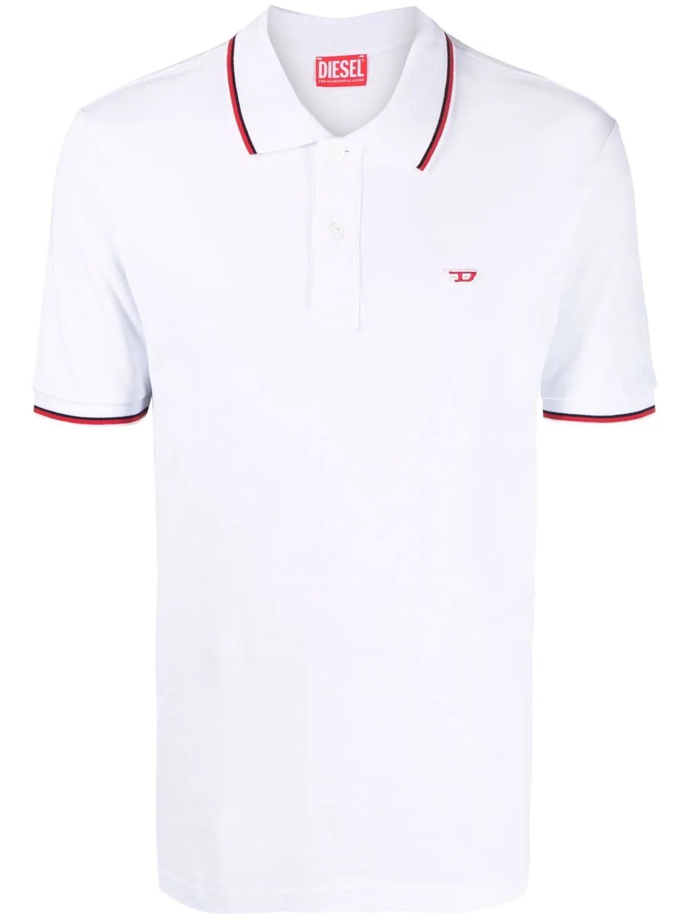 embroidered-logo polo shirt - 1