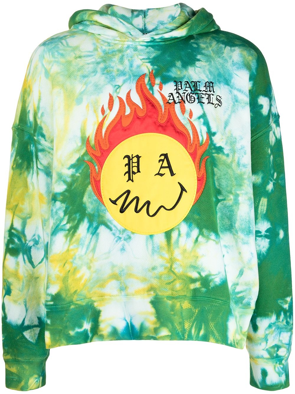 Burning Head tie-dye hoodie - 1