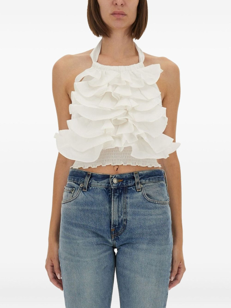 Cyprus ruffled halter top 1
