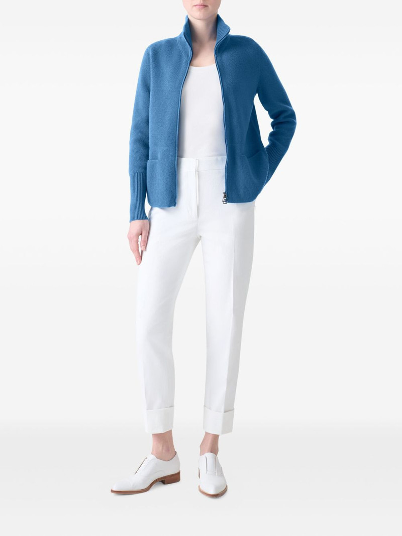 AKRIS zip-fastening cardigan outlook
