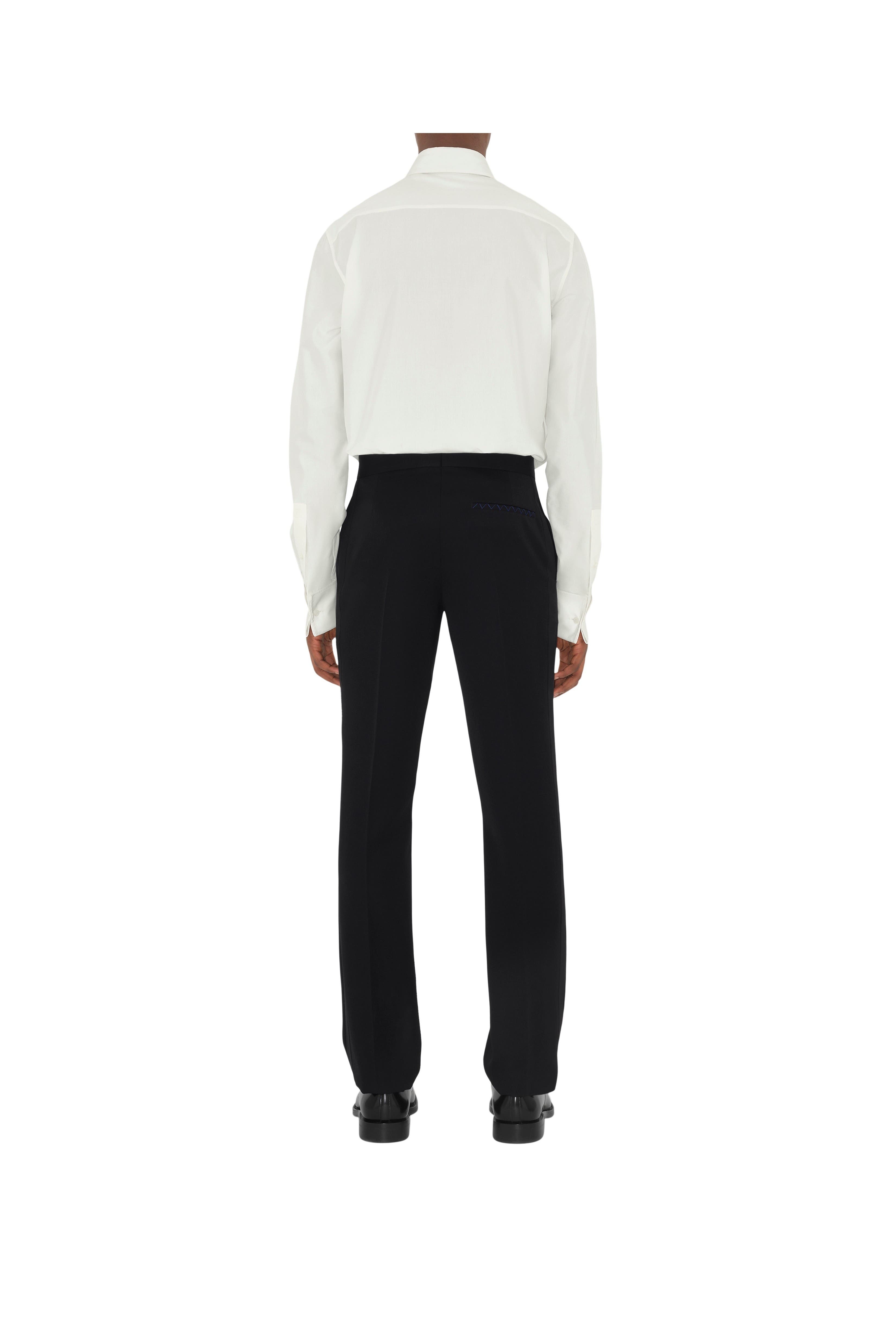 burberry Wool Tuxedo Trousers in Black at Nordstrom - 4