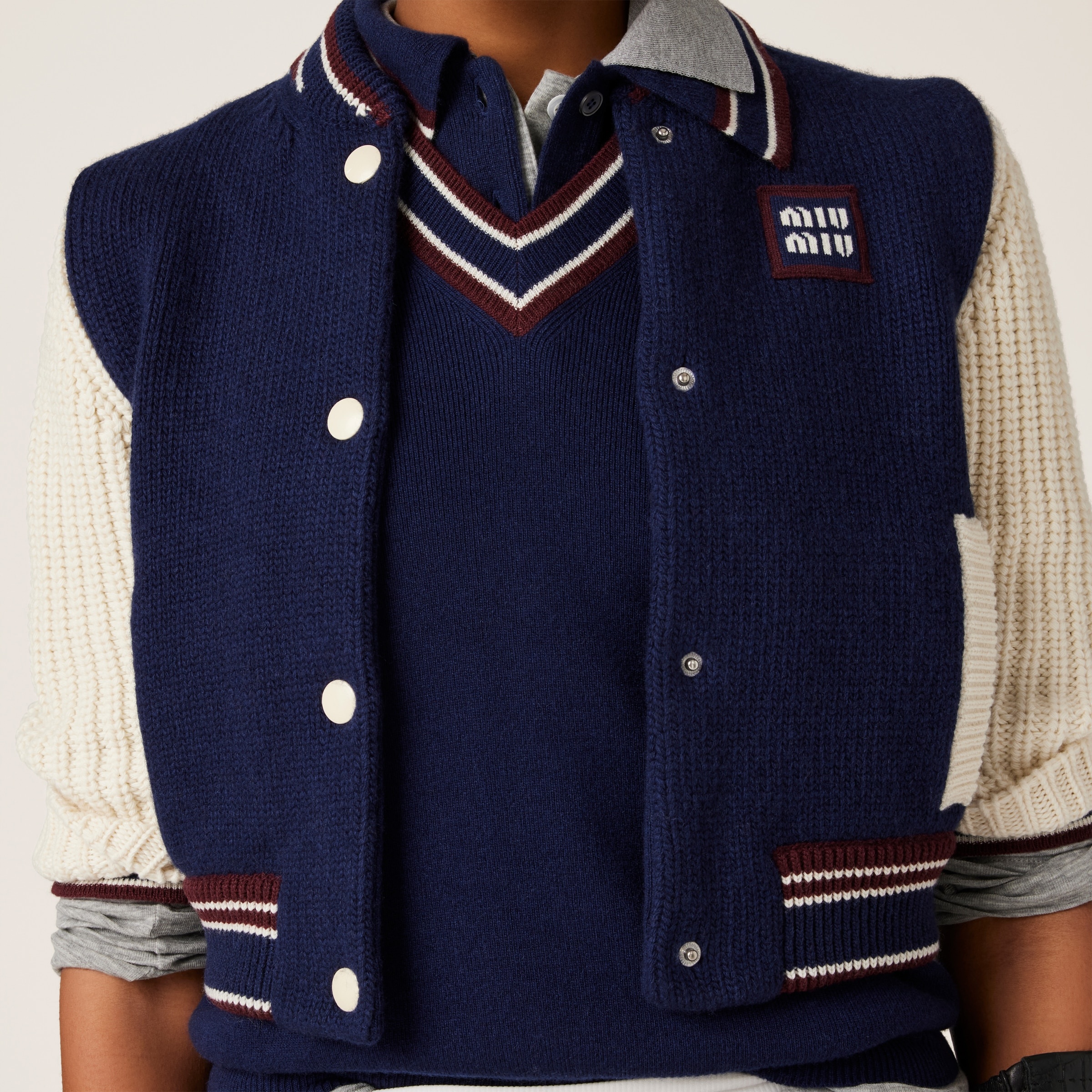 Wool and cashmere knit vest - 4