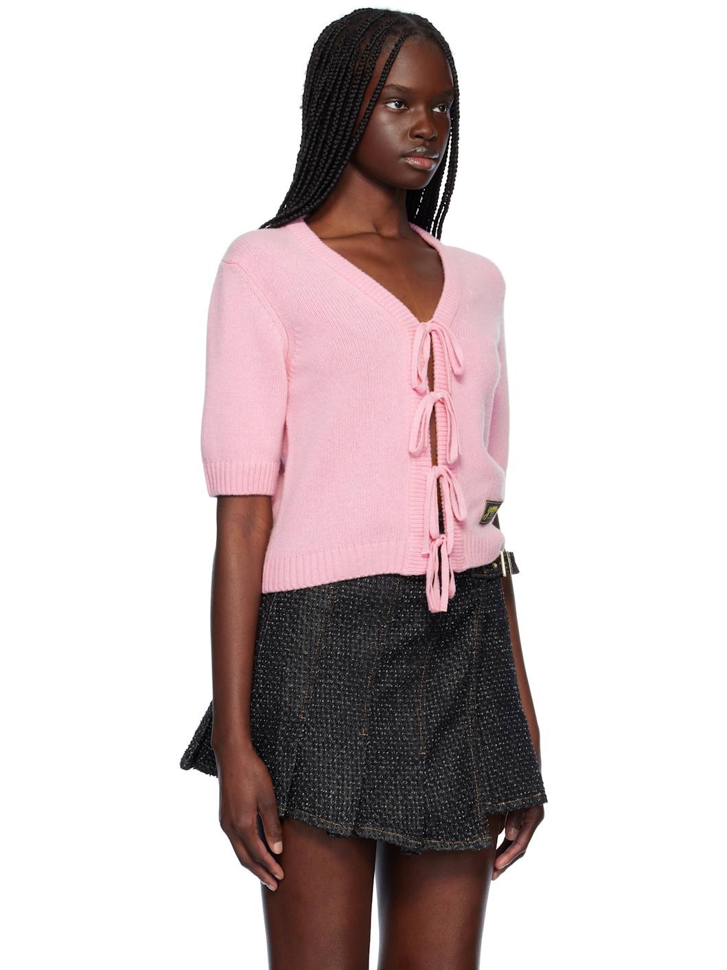 Pink Future Wool Mix Cardigan - 2
