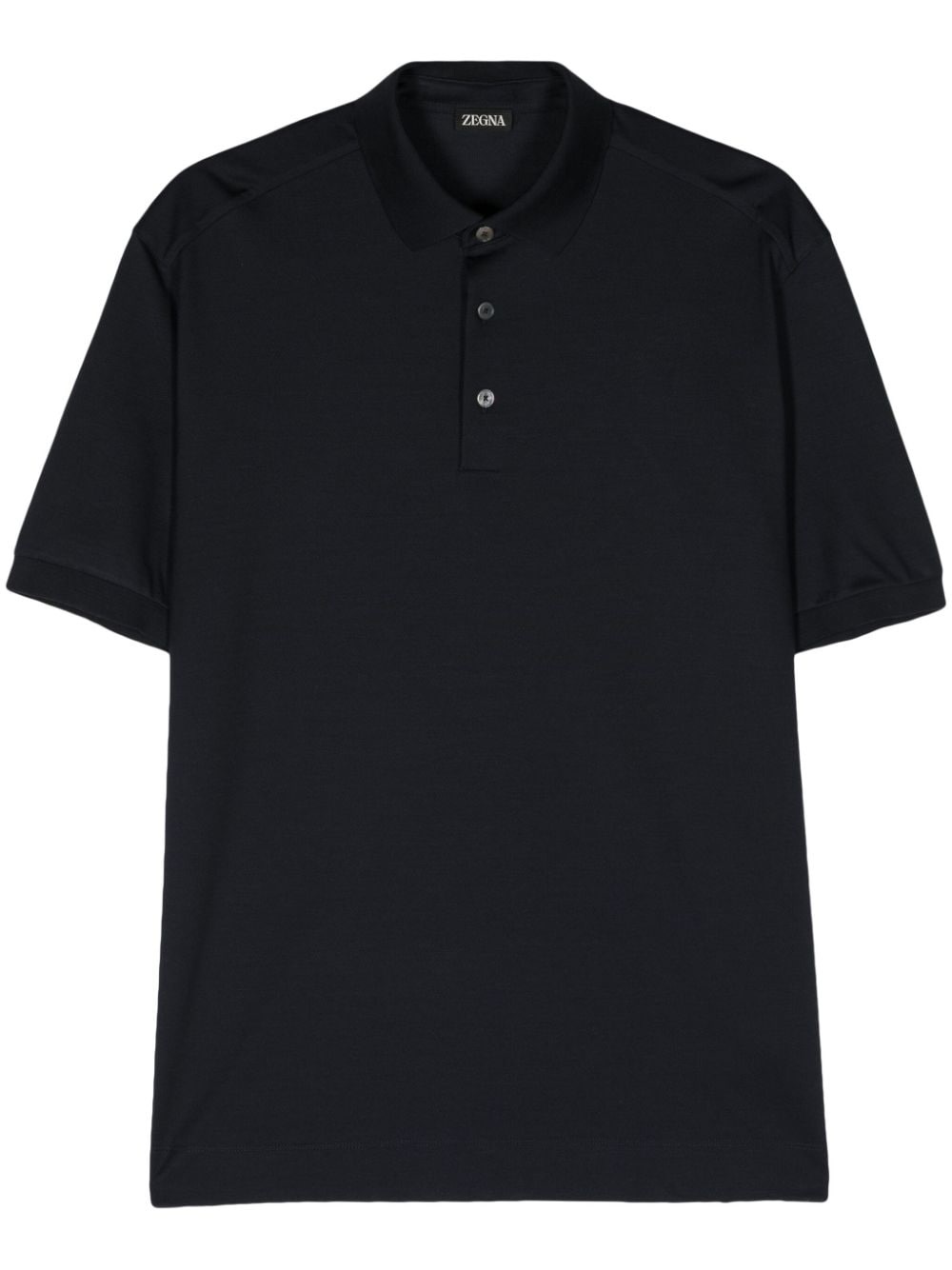 semi-sheer piquÃ©-weave polo shirt - 1