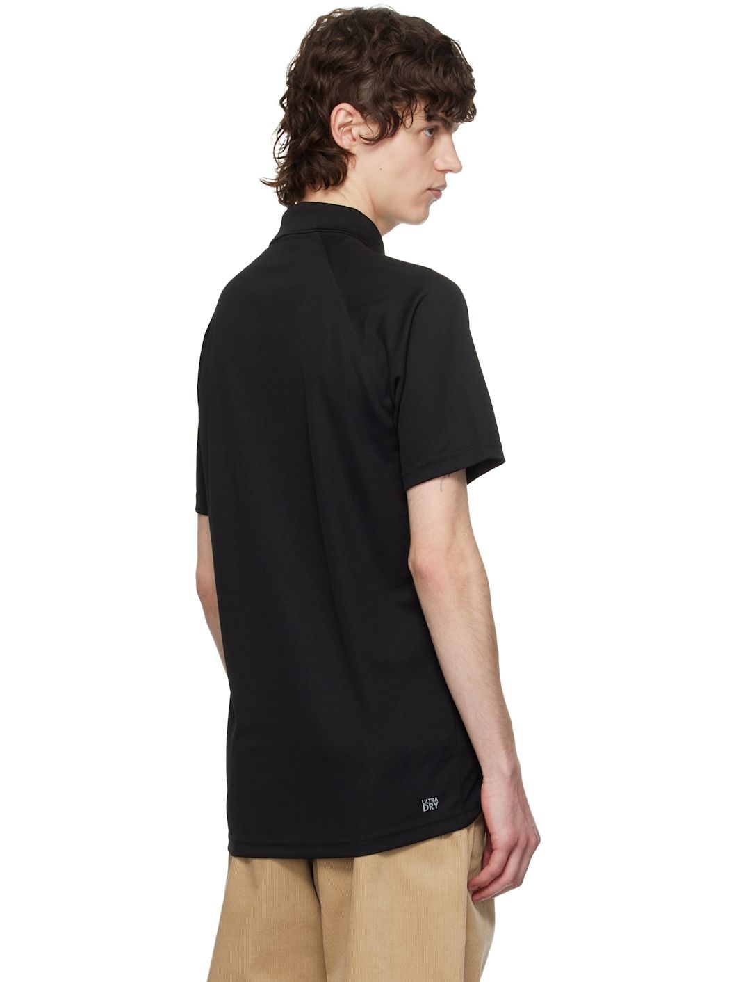 Black Regular Fit UV Protect Golf Polo - 3