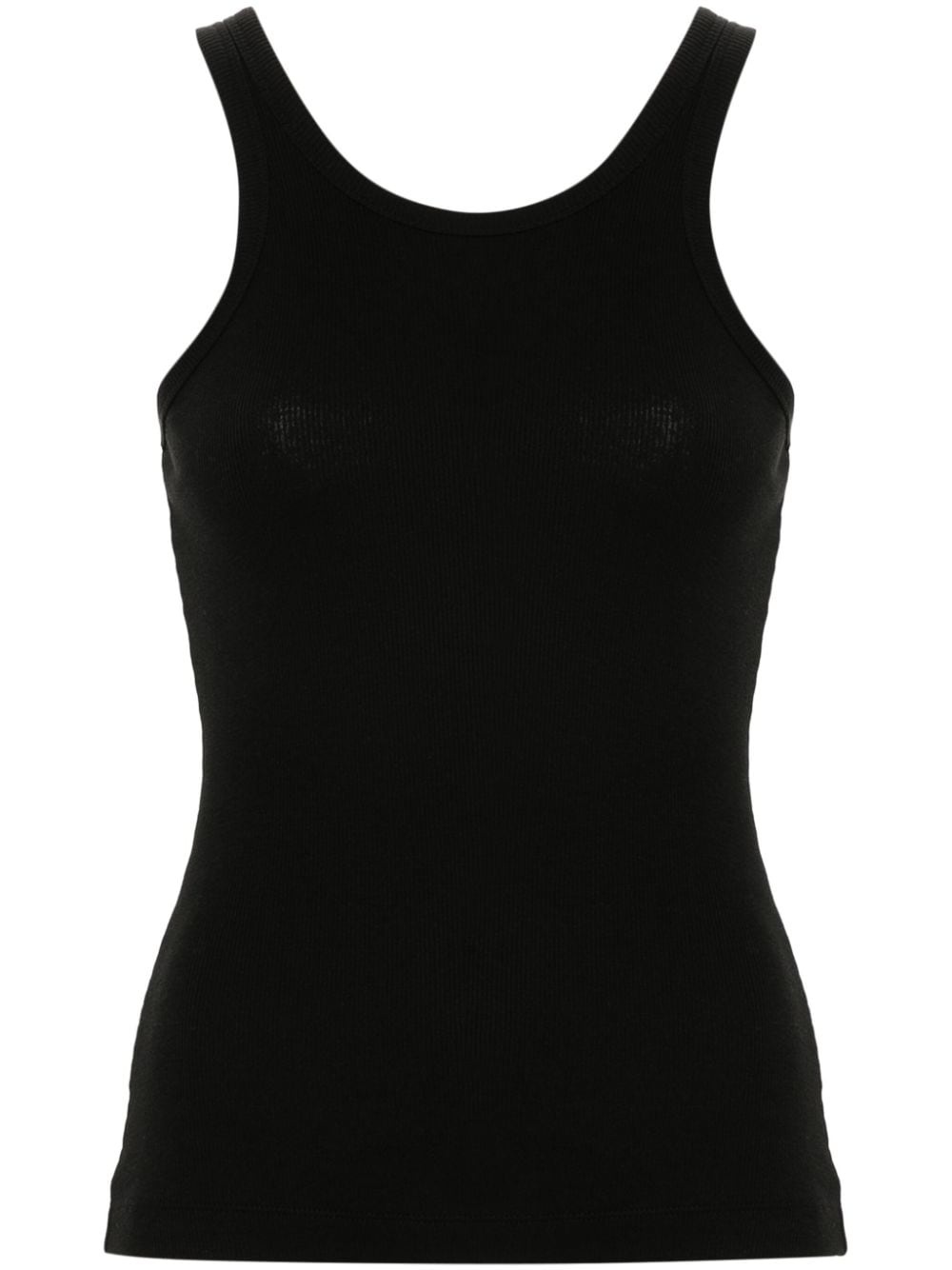ribbed cotton-blend tank top - 1