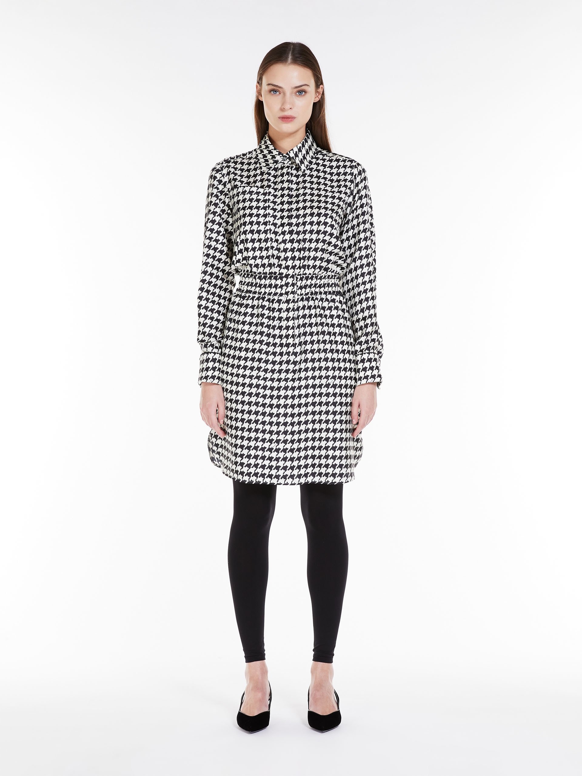 ARCA Printed silk shirt dress - 3