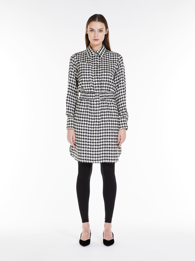 ARCA Printed silk shirt dress 3