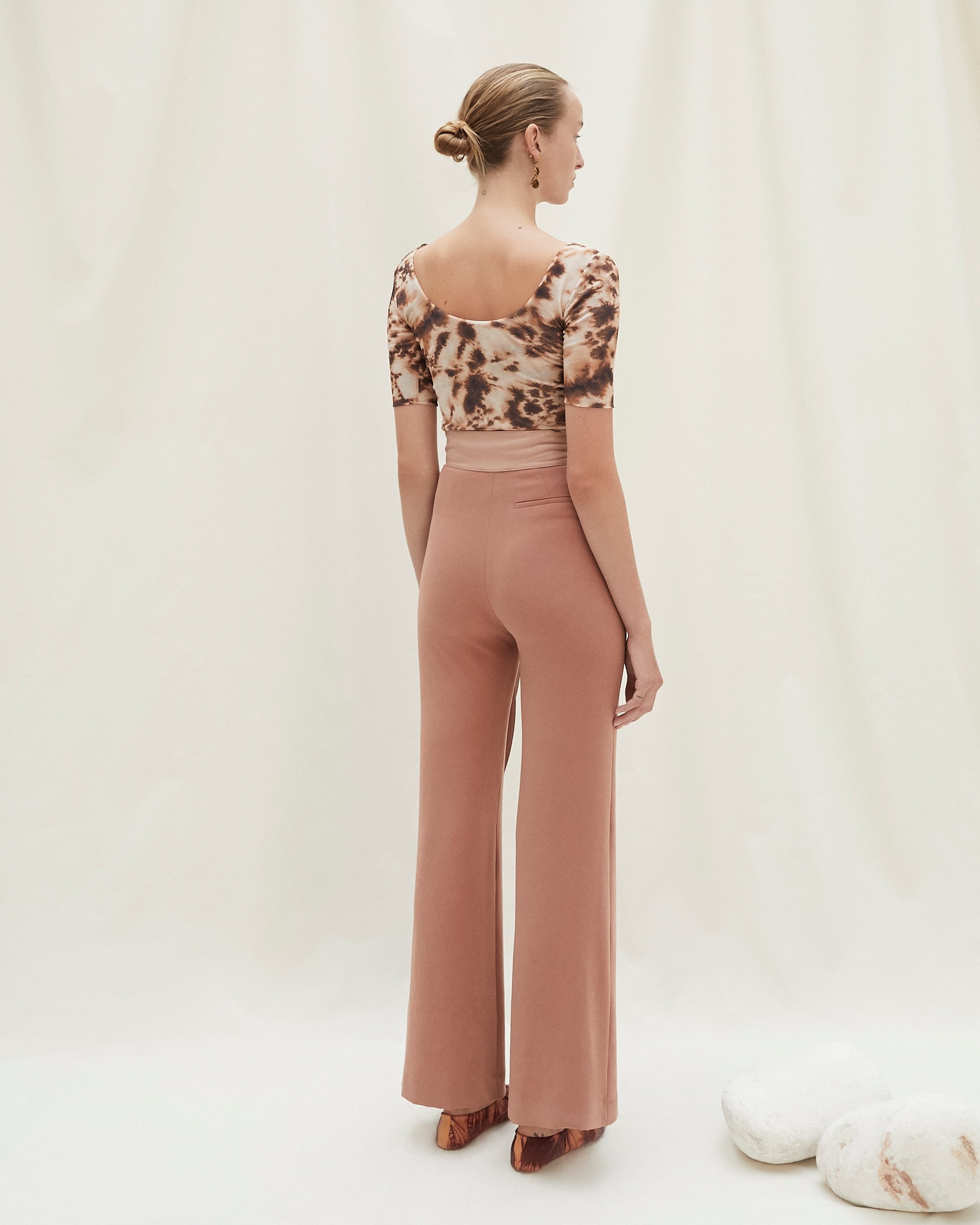 Fabric Block Pants - 2