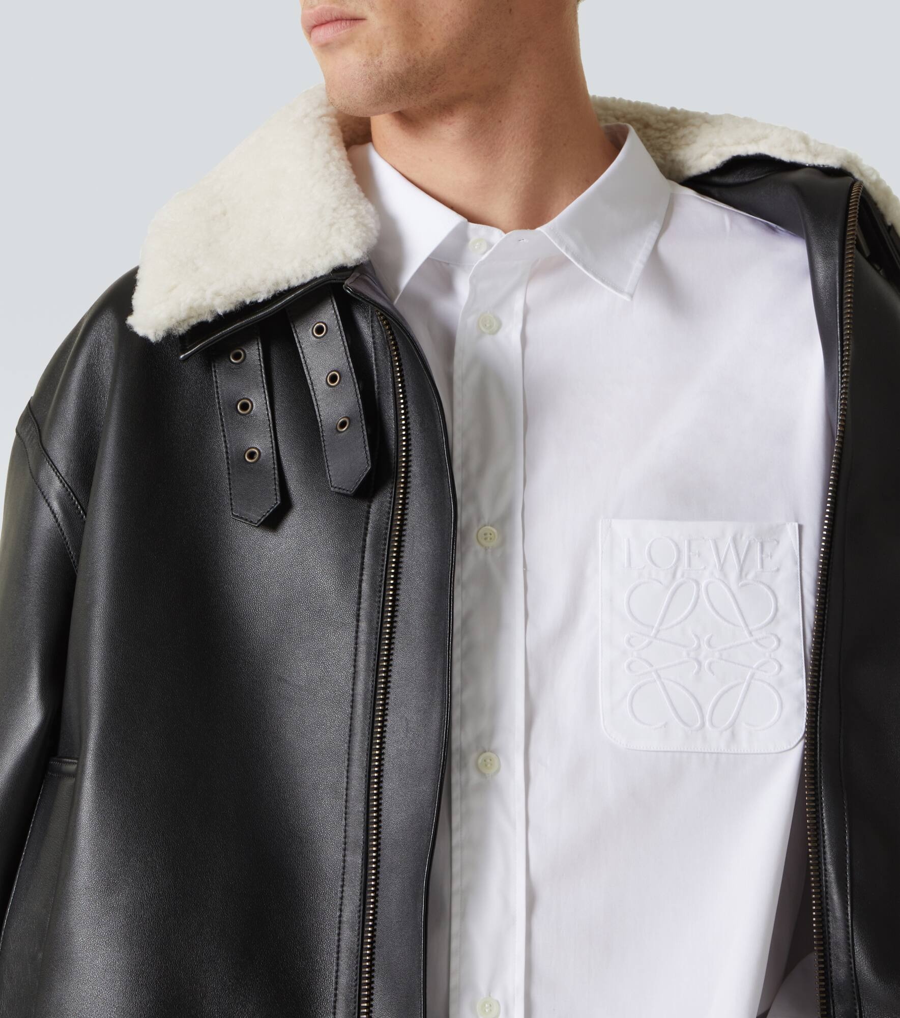 Anagram cotton poplin shirt - 5