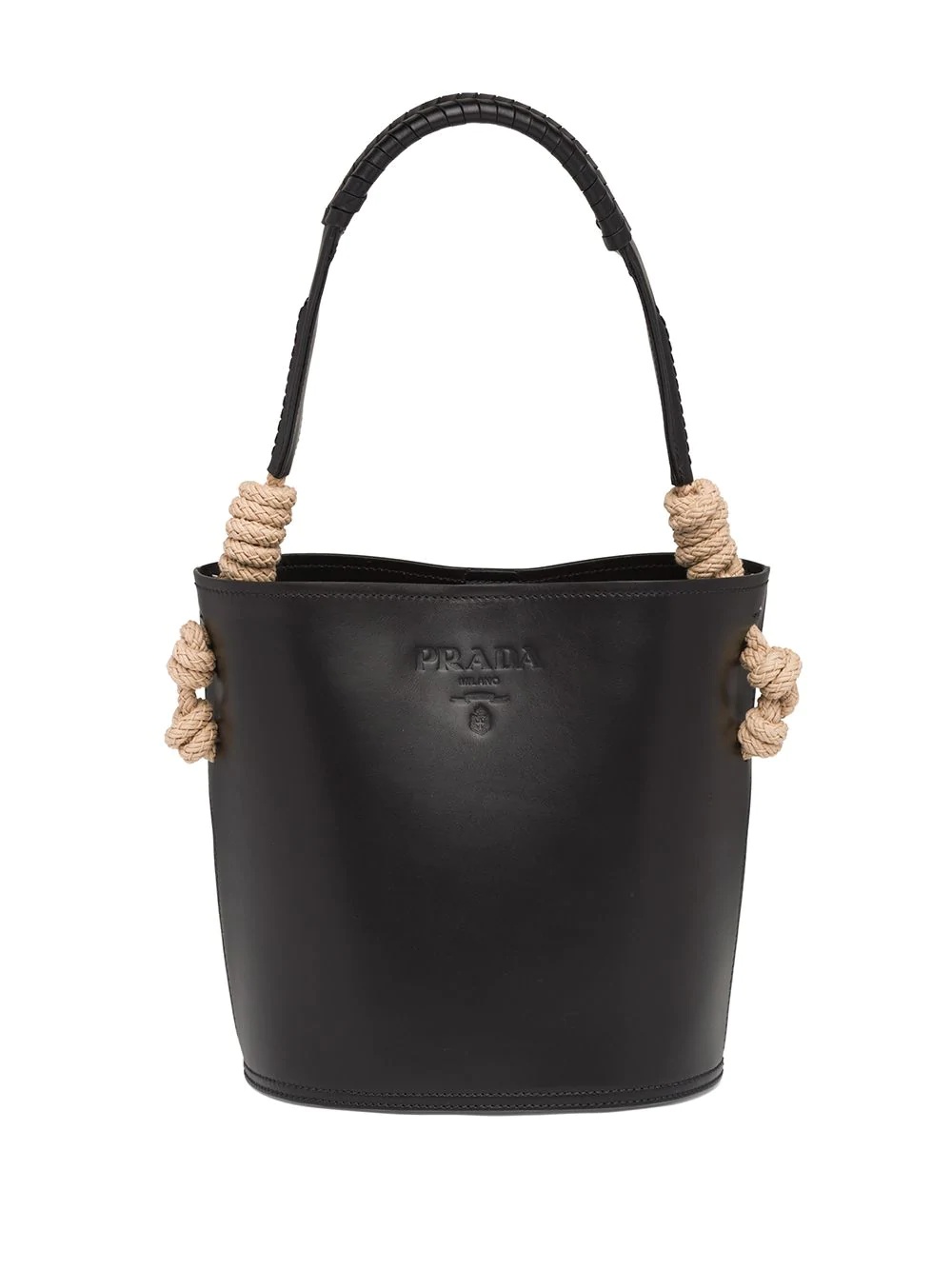 leather bucket bag - 1