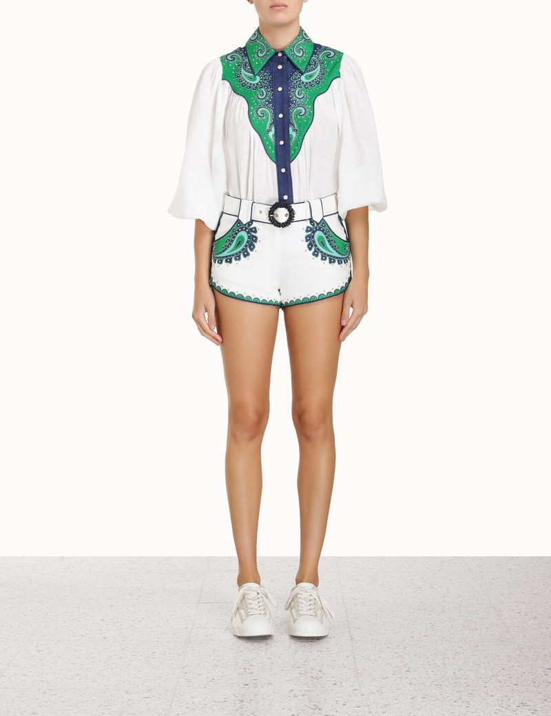 Zimmermann TIGGY APPLIQUE SHORT outlook