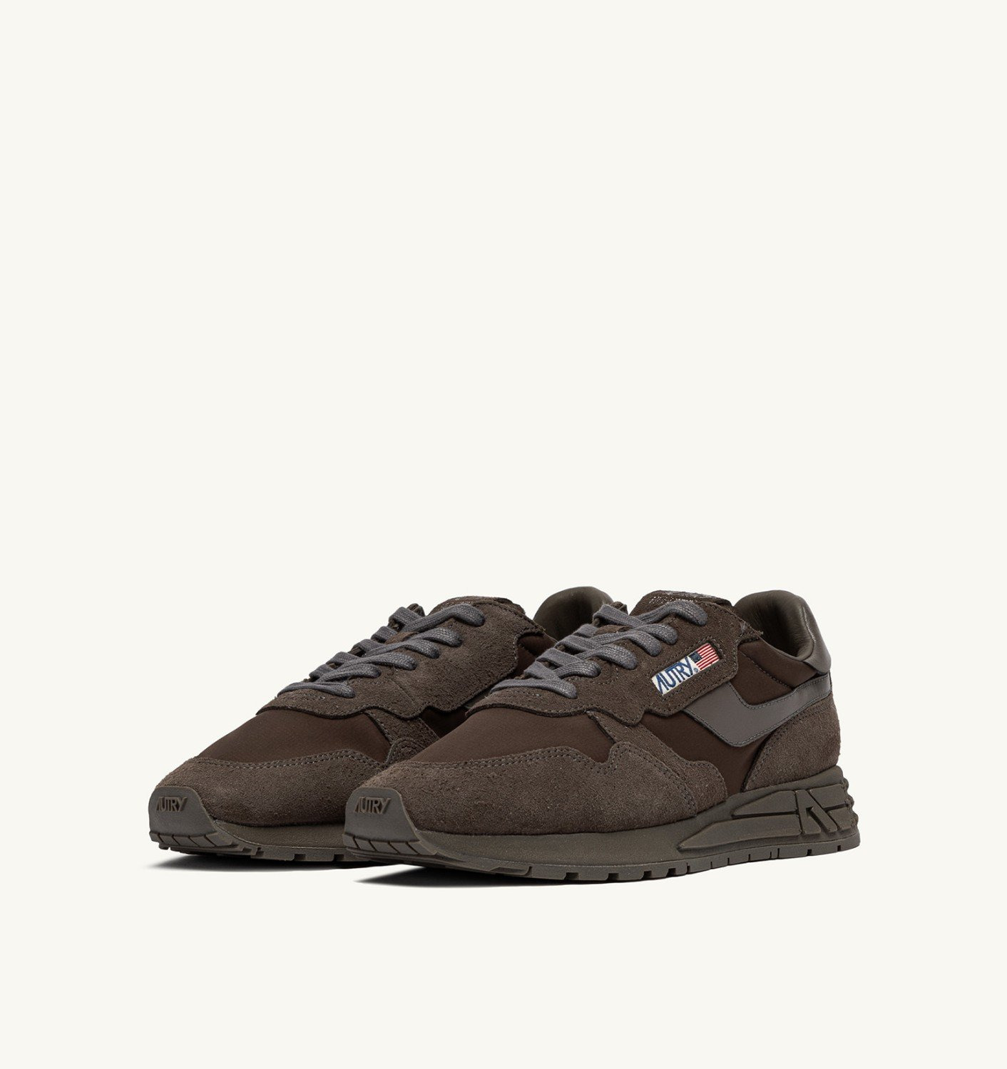 REELWIND LOW SNEAKERS IN MOREL NYLON AND SUEDE - 2