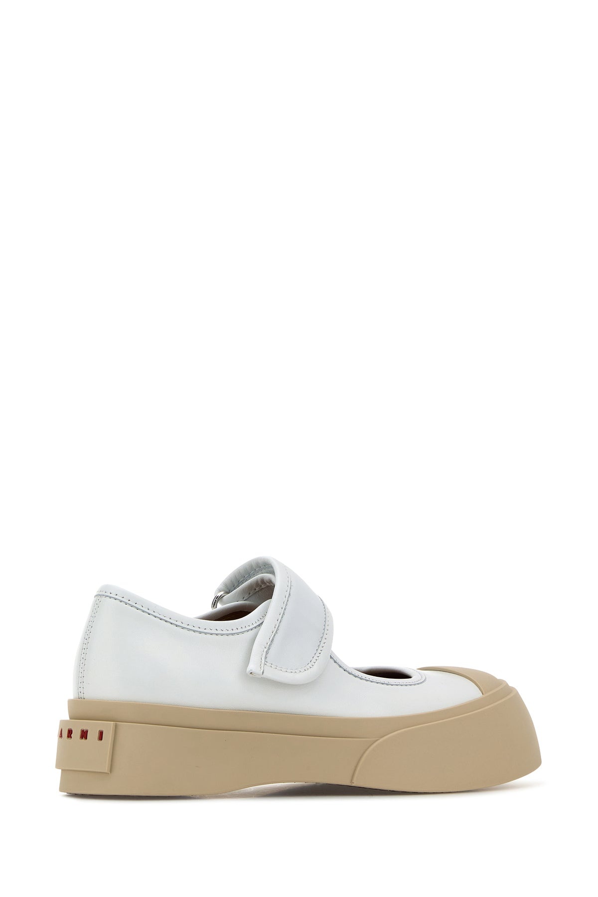 White leather Mary Jane sneakers - 3