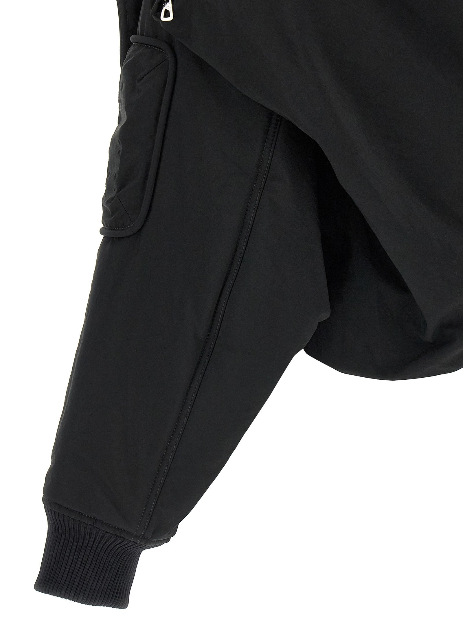 The Hooded Bomber Puffer Jackets Black - 5