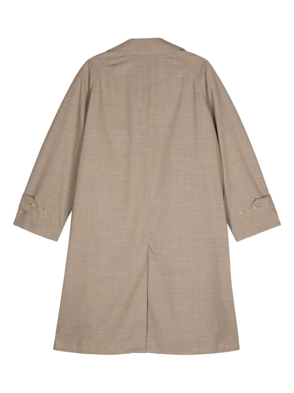 single-breasted wool coat - 2