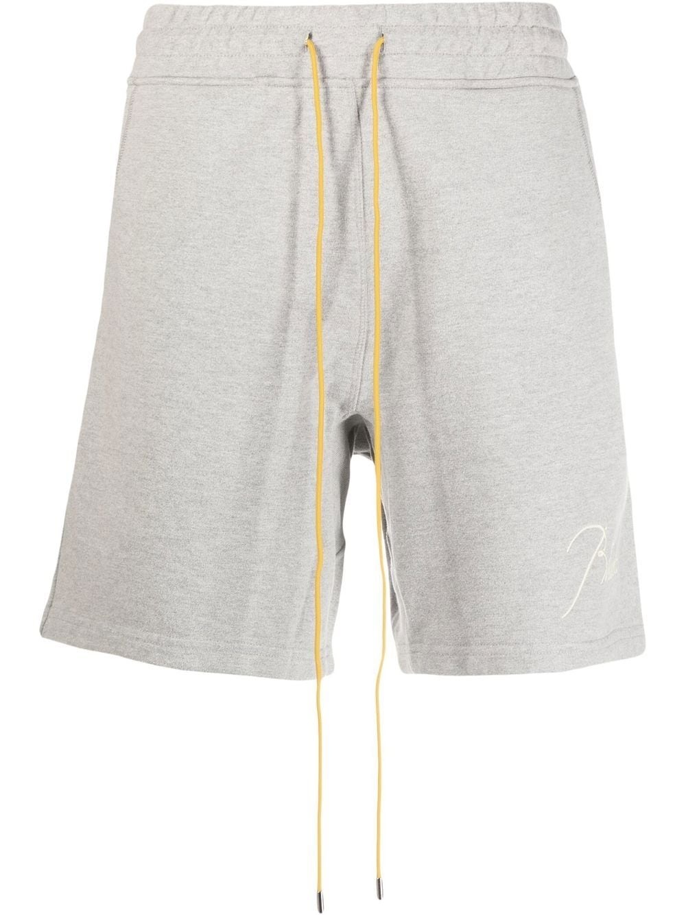 logo-embroidered drawstring shorts - 1