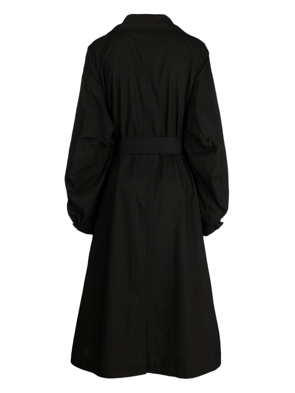 belted cotton trench coat - 2