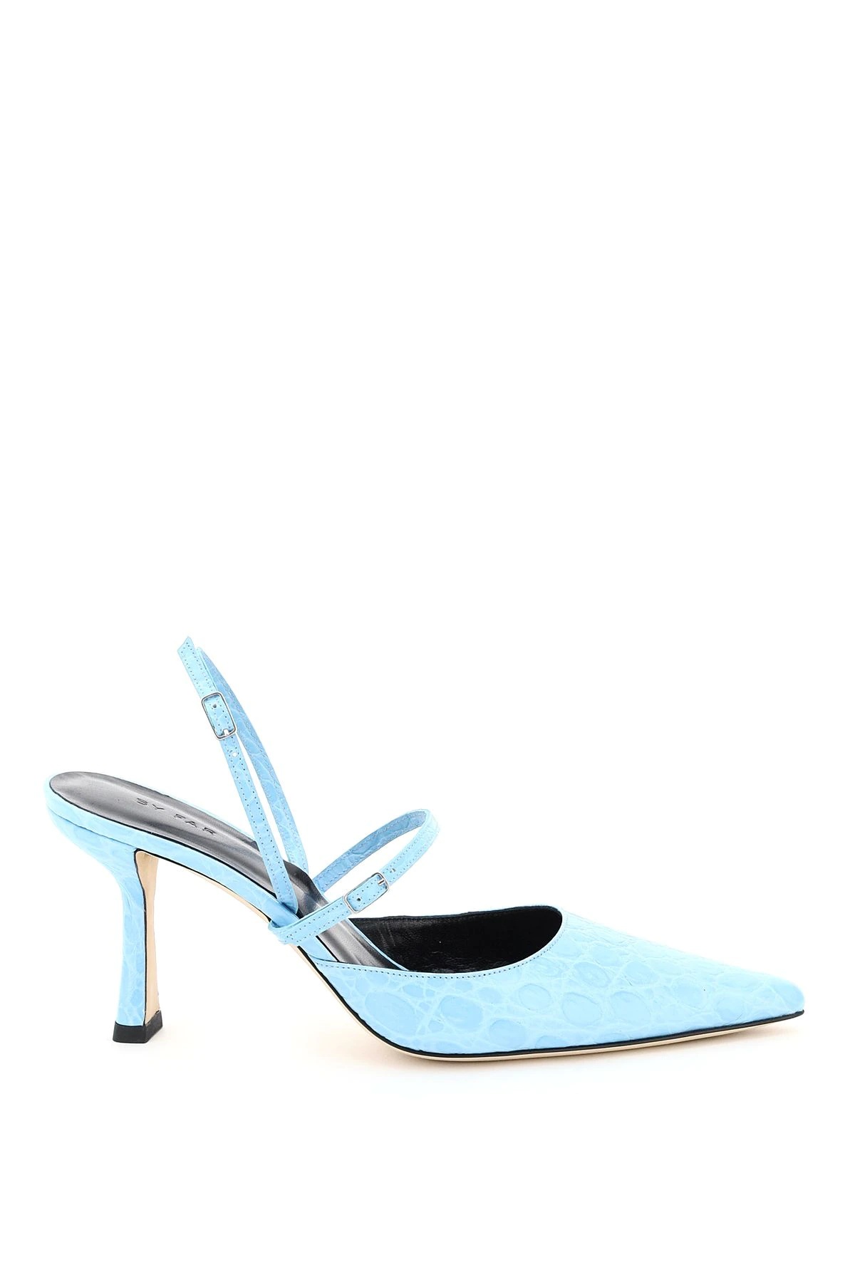 TIFFANY CROCODILE PRINT SLINGBACK PUMPS - 1