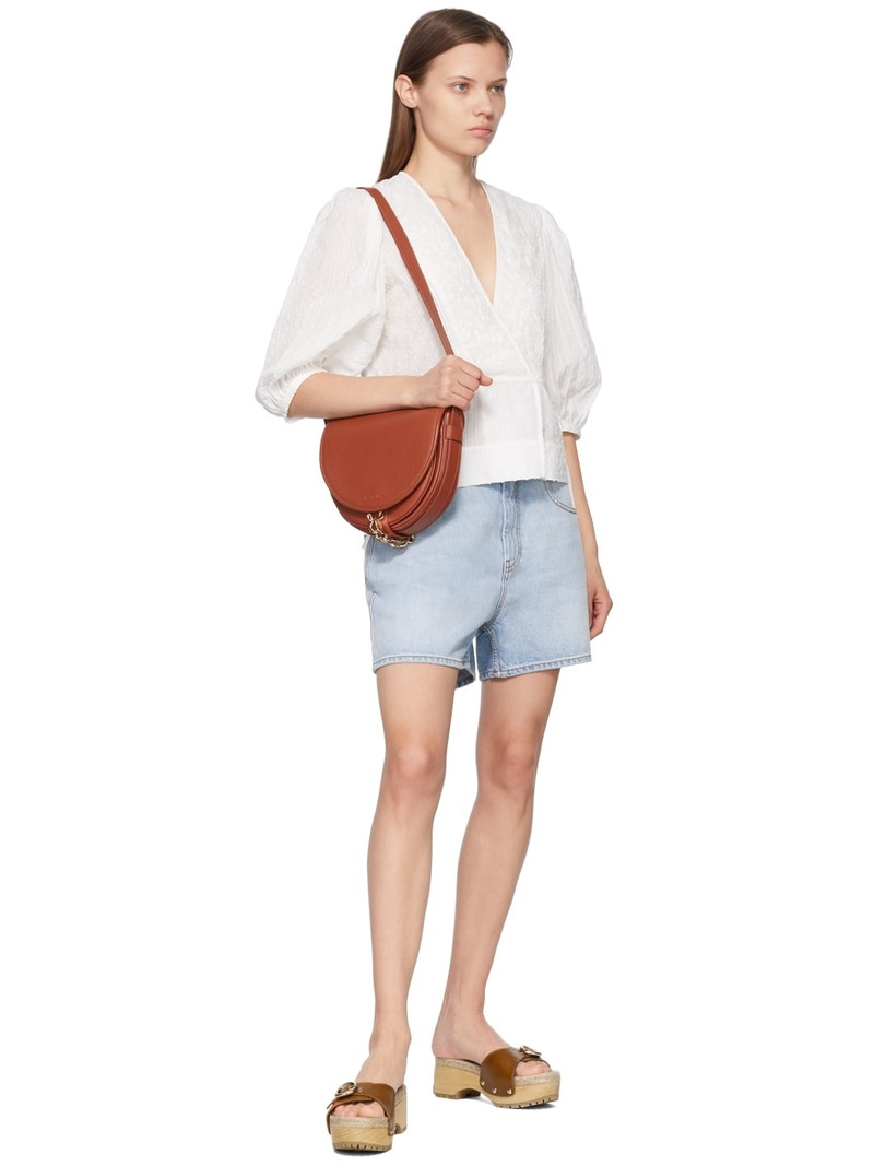 See by Chloé embroidered floral puff blouse outlook