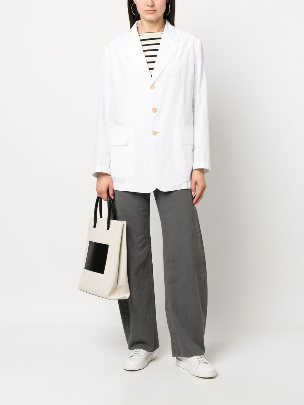 single-breasted button blazer - 2