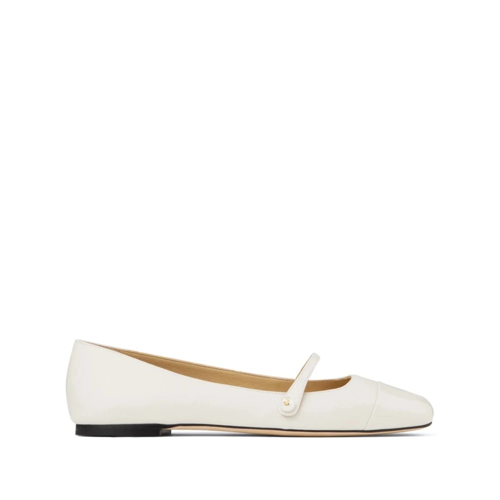 WHITE FLAT SHOES ELEGANT STYLE - 1