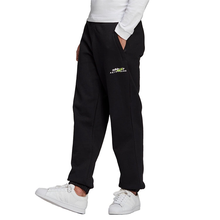 adidas originals Running Training Stay Warm Lacing Casual Sports Pants Black GN2334 - 4