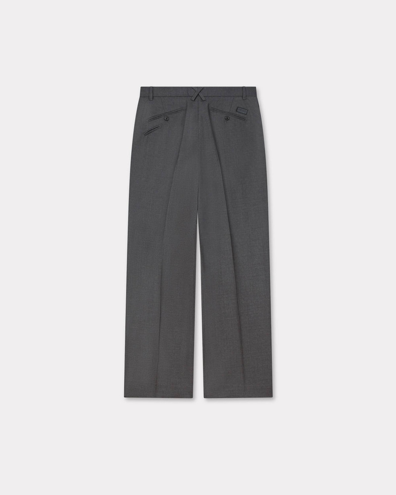 KENZO 'KENZO Weave' straight tailored pants in wool jacquard outlook