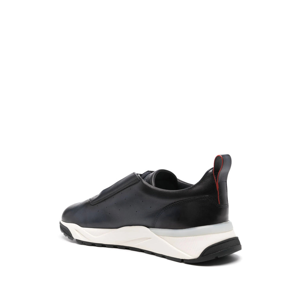 Santoni Blue Trainers - Low-Tops Men - 4
