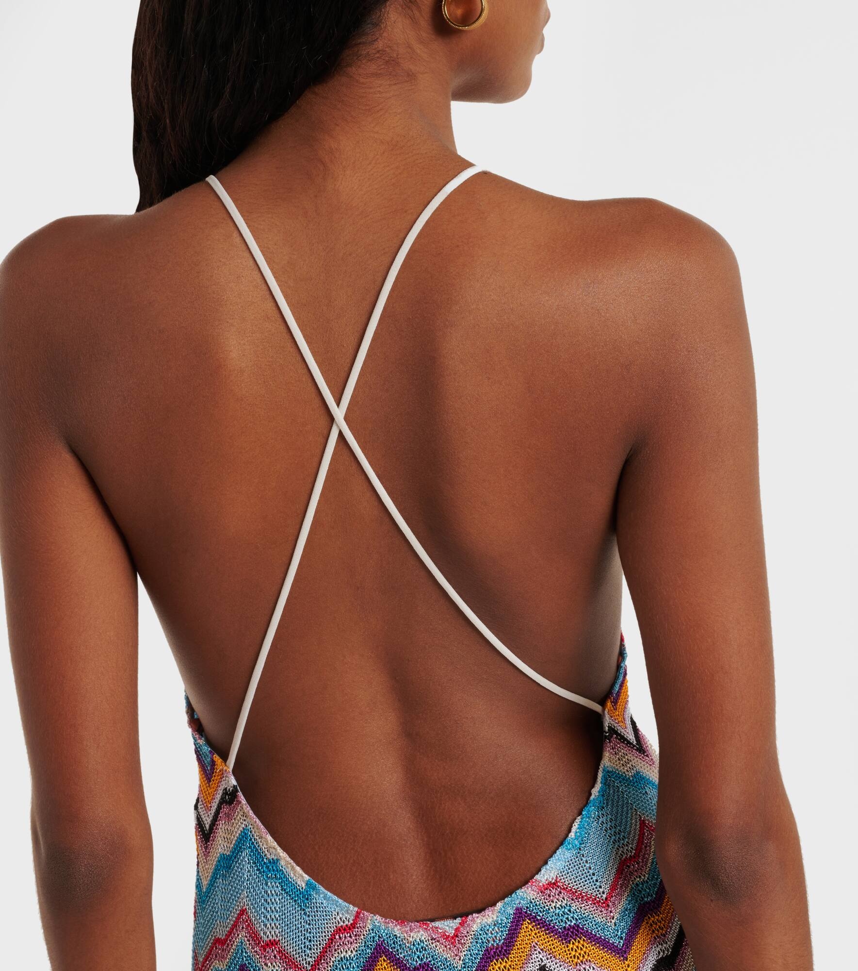 Zigzag lamé beach dress - 5