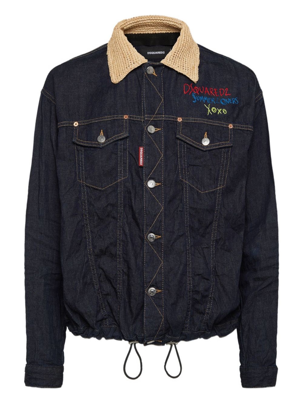 cotton-blend denim jacket - 1