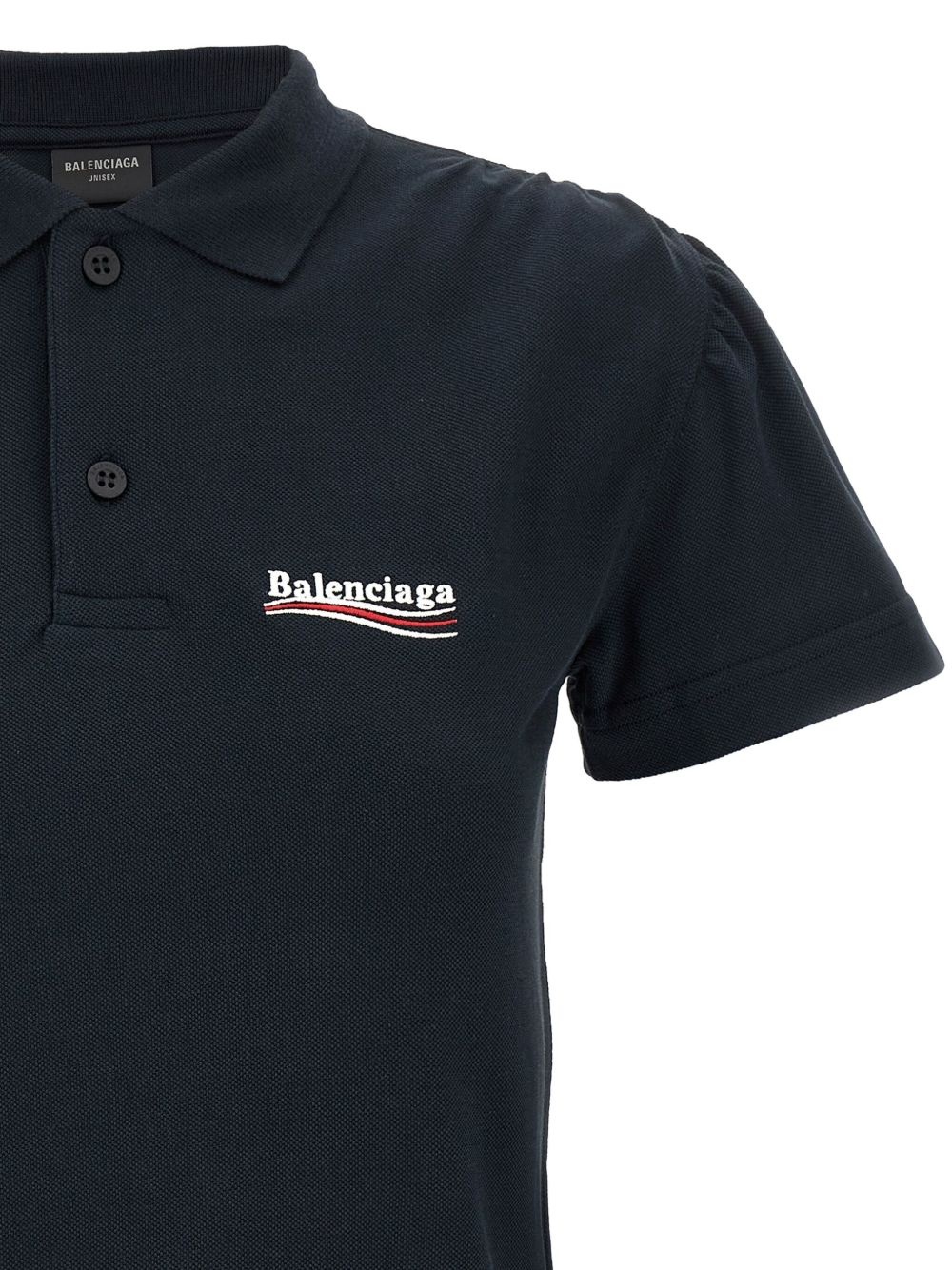 logo-embroidered polo top - 4