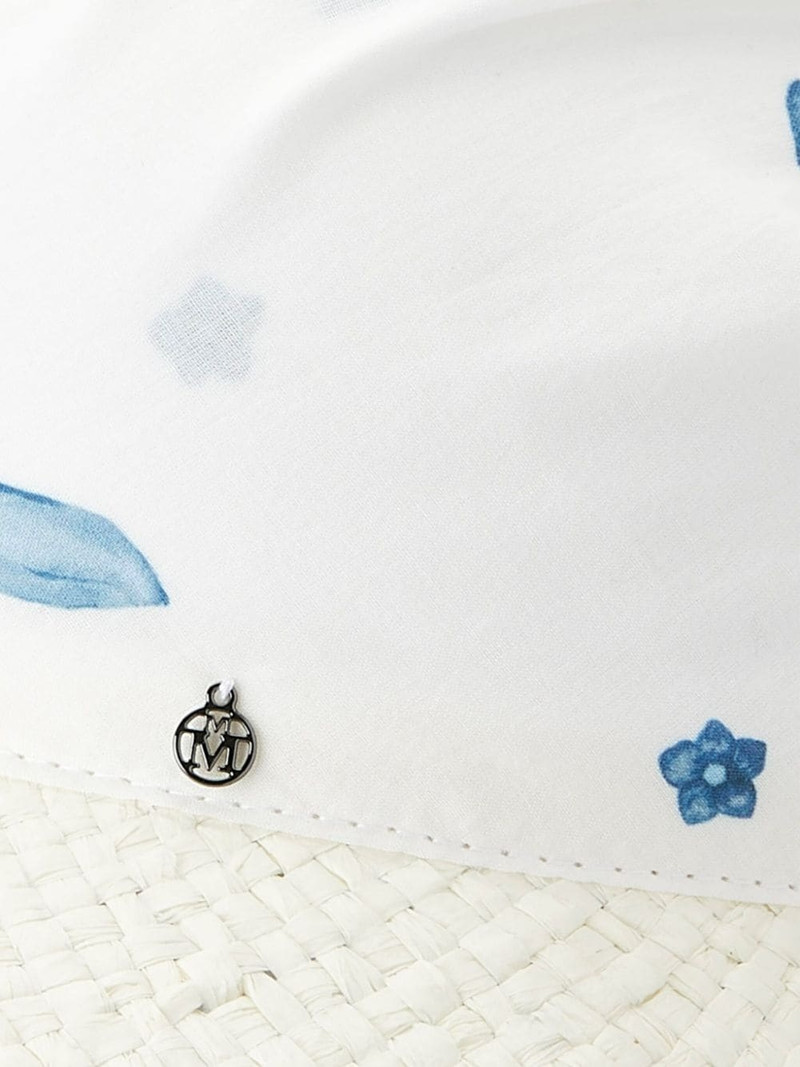 MAISON MICHEL floral-print fedora hat outlook