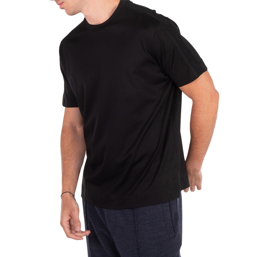 Emporio Armani Logo Tape Lyocell-Blend T-Shirt - 2