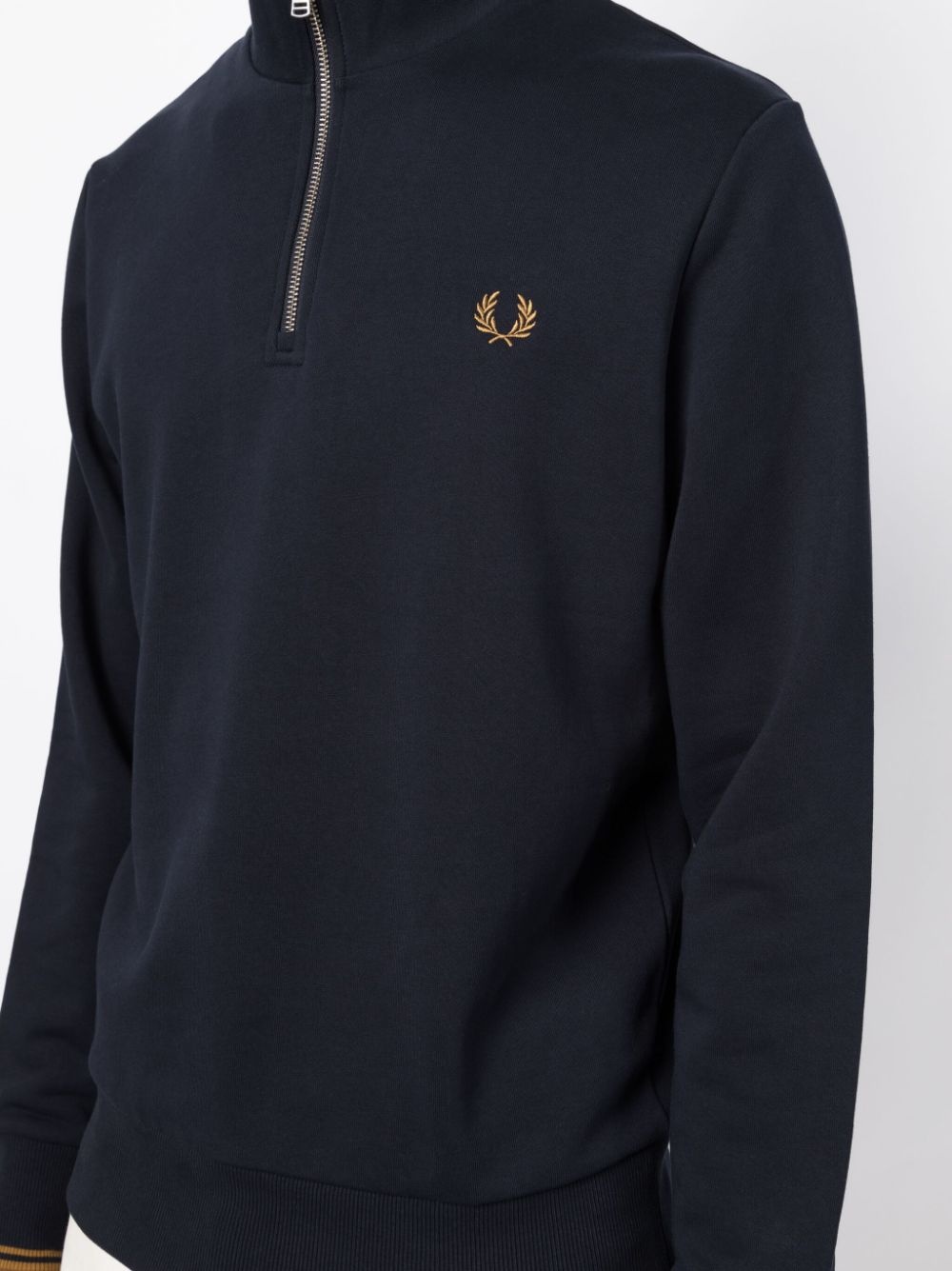 logo-embroidered cotton sweatshirt - 5